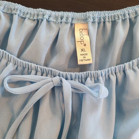 Bebop Light Blue Sundress Size XL Junior NEW Boho Coquette Fairycore - Picture 5 of 8